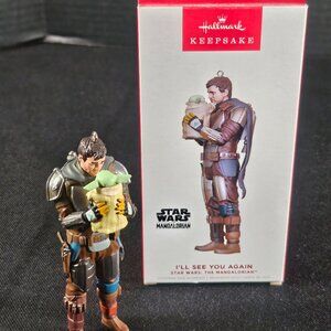 Hallmark "I'll See You Again" Star Wars: The Mandalorian Christmas Ornament NIB